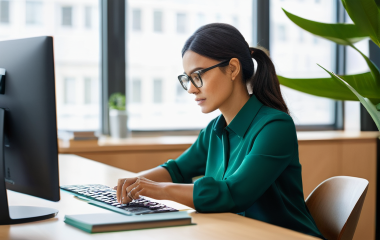 국제비즈니스 실무 서류 작성 가이드 - **Prompt: Global Collaborative Document Review**
    A diverse team of three business professionals ...