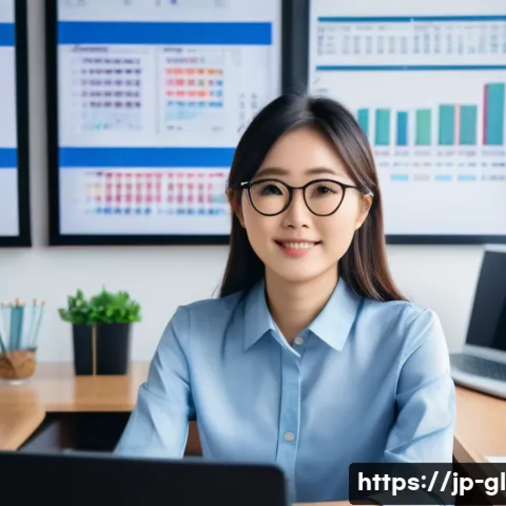 국제비즈니스 자격증 준비 과정 상세 가이드 - A modern Japanese office scene focused on international business certification study: a young Japane...