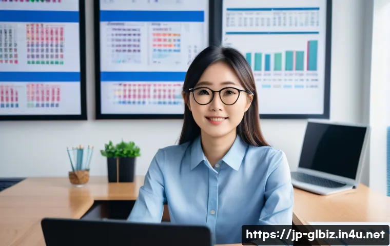 국제비즈니스 자격증 준비 과정 상세 가이드 - A modern Japanese office scene focused on international business certification study: a young Japane...