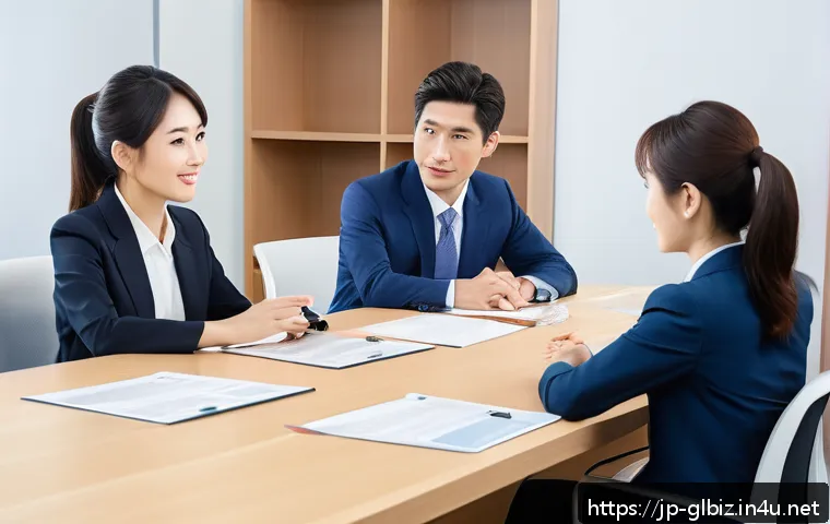 국제비즈니스 사례 연구와 교훈 - A professional international business meeting scene showing a diverse group of Japanese and Western ...